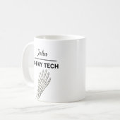 Mug X-RAY TECH Personalized Name Radiography (Devant gauche)