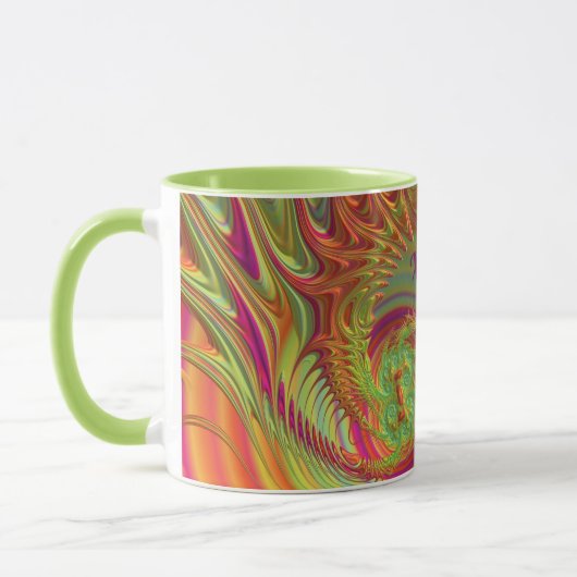 Mug XAVIER~ Zany 3D ~ Bright Orange, Yellow et Purple (Gauche)