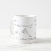 Mug XB-70 Valkyrie - Plans de plan d'avion BD (Devant gauche)