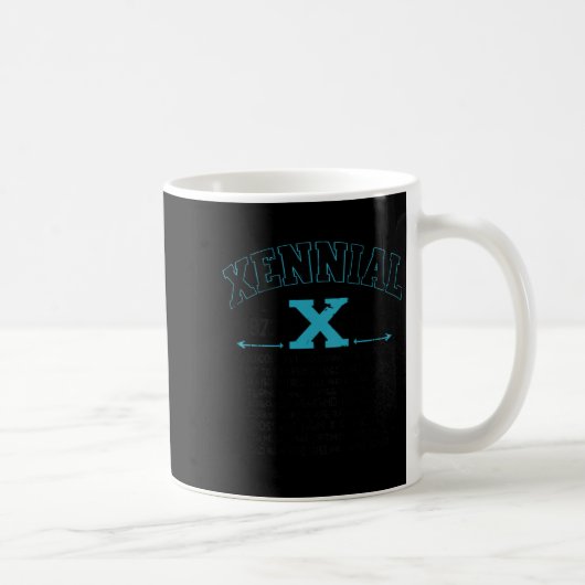 Mug Xennial Generation X 1970s 1980s Millennial Gen X (Droite)