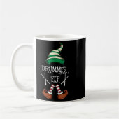 Mug Xmas Drumsticks Music Matching Drummer Elf Pajama (Gauche)