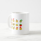 Mug xmas émoji joyeux (Devant gauche)