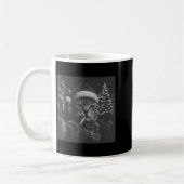 Mug Xmas Funny Smoking Cat Cigarette Kitty Gen Z Meme  (Gauche)