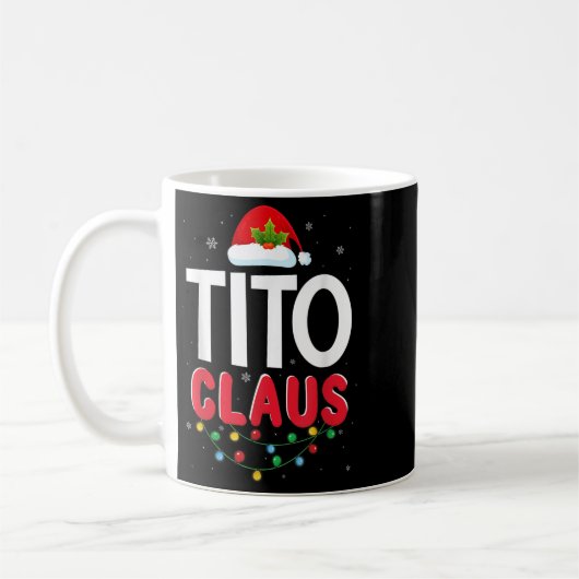 Mug Xmas Light Tito Santa Claus Christmas Matching Cos (Gauche)
