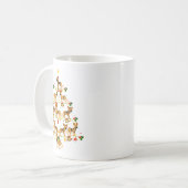 Mug Xmas Lighting Santa African Wild Dog Christmas Tre (Devant gauche)