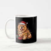 Mug Xmas Lighting Santa Hat Chow Chow Dog Christmas Fo (Gauche)
