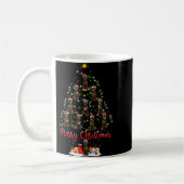 Mug Xmas Lights Santa Irish Setter Dog Christmas Tree (Gauche)