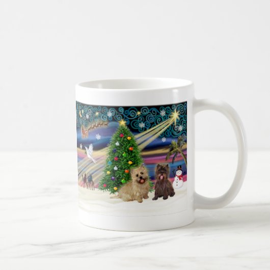 Mug Xmas Magic-Cairn Pair-wheatn+brindle (Droite)