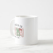 Mug Xmas Mom Christmas Lace Coquette Promoted To Mama  (Devant gauche)