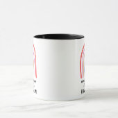 Mug Xmas Rainbow Watercolor Enseignant Merci noir (Centre)