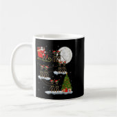 Mug Xmas Tree Lights Funny Santa Riding Rottweiler Dog (Gauche)
