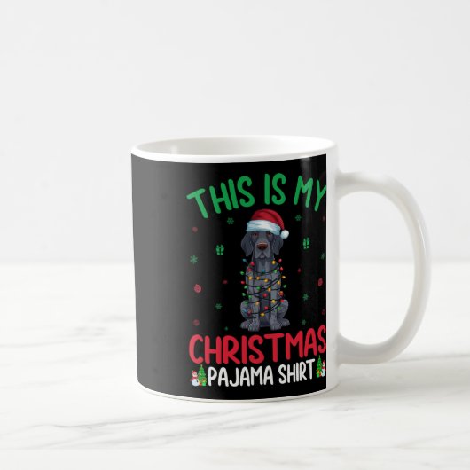 Mug Xmas Tree Père Noël Allemand Pointer Dog Chr (Droite)