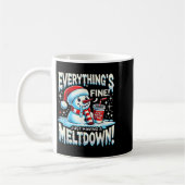 Mug Xmas Winter Tout va bien juste avoir un Meltdo (Gauche)