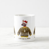Mug Xoloitzcuintle portant un pull moche Noël amateur  (Centre)