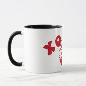 Mug XOXNO Funny Anti Valentine Heart Cherry (Gauche)