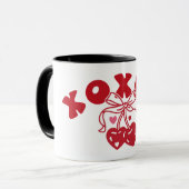 Mug XOXNO Funny Anti Valentine Heart Cherry (Devant gauche)