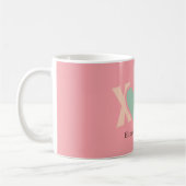 Mug "XOXO" coloré de la Saint-Valentin (Gauche)