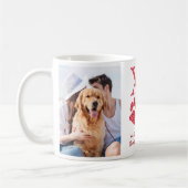Mug XOXO Cute Pet Dog 2 Photo Valentines Day (Gauche)