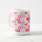 Mug XOXO Enceintes et baisers rose et rouge Cute galen (Devant gauche)