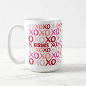 Mug XOXO Enceintes et baisers rose et rouge Cute galen (Gauche)