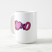 Mug XOXO, mug de la Saint-Valentin, cadeau de mug (Devant gauche)