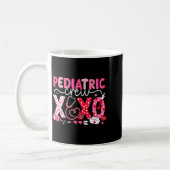 Mug Xoxo Nurse Pediatric Crew Nurse Valentine Leopard  (Gauche)