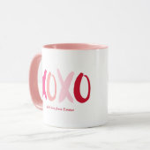 Mug "XOXO" Valentines (Devant gauche)