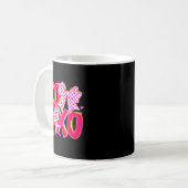 Mug Xoxo Valentines Day Love Funny Coquette Bow Checke (Devant gauche)