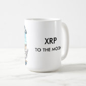 Mug XRP à l'astronaute de la lune - XRP RIPPLE (Devant droit)