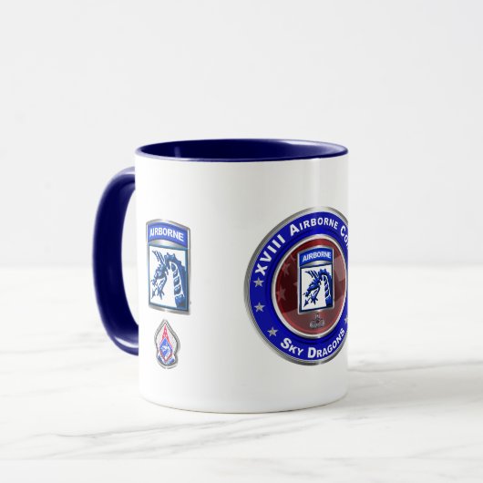 Mug XVIII Airborne Dragons (Devant gauche)