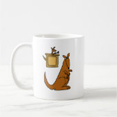 Mug XX bande dessinée de cour de kangourou (Gauche)