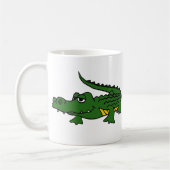 Mug XX bande dessinée drôle d'alligator (Gauche)