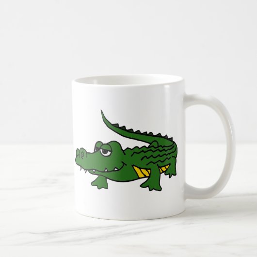 Mug XX bande dessinée drôle d'alligator (Droite)
