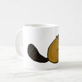 Mug XX bande dessinée hilare de castor (Devant gauche)