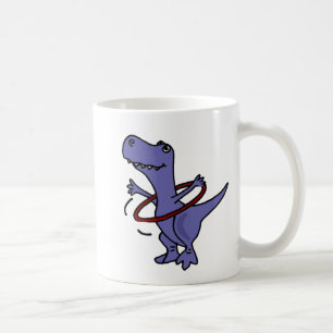 Mug XX dinosaure drôle de T-rex utilisant le cercle de