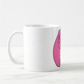 Mug XX éléphant rose drôle (Gauche)
