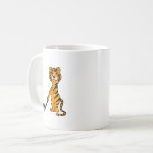 Mug XX tigre jouant la bande dessinée de golf (Devant gauche)