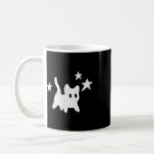Mug Y2k 90s Scary Tomcat Chat est effrayé sous étoile (Gauche)