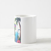 Mug Y2K Grumpy Frog Vaporwave Rétro Tropical Coucher d (Centre)
