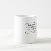 Mug Y a-t-il quelque chose que vous avez contemplé (Centre)