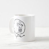 Mug Y fâché U aucun visage (Devant gauche)