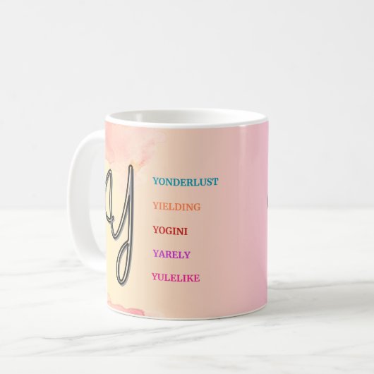 Mug "Y" initial (11oz) (Devant gauche)