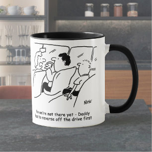 Mug Y sommes-nous déjà ? Enfant ennuyé dans la voiture