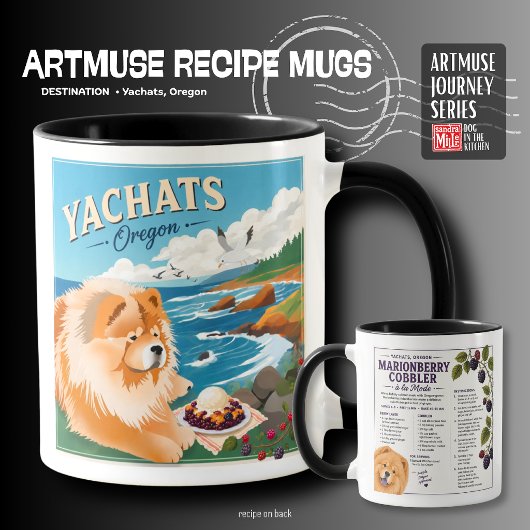 Mug YACHATS • Oregon   Art Musé  • Chow