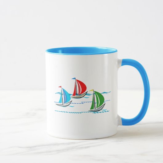 Mug Yacht emballant le trio (Droite)