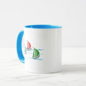 Mug Yacht emballant le trio (Devant gauche)