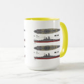 Mug Yamato & Musashi, Battleship (Devant droit)