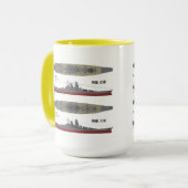 Mug Yamato & Musashi, Battleship (Devant gauche)
