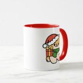 Mug Yappy Howlidays - Jote Christmas Dog Cartoon (Devant droit)