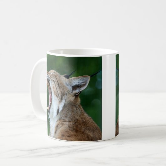 Mug Yawning Bobcat (Devant gauche)